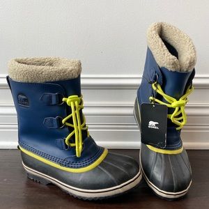 Sorel Waterproof Leather Rubber Boots- Carnival